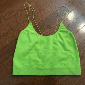 urban outfitters neon green tank